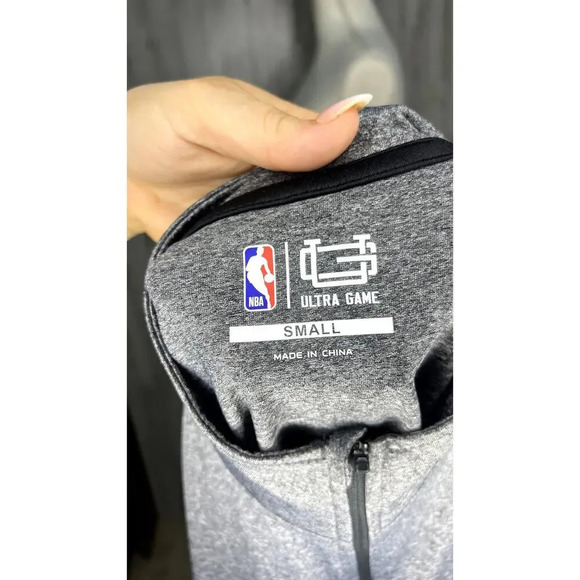 NWT NBA Ultra Game Houston Rockets Men's Quarter-Zip Pullover‎ Gray Size Small - Picture 8 of 8